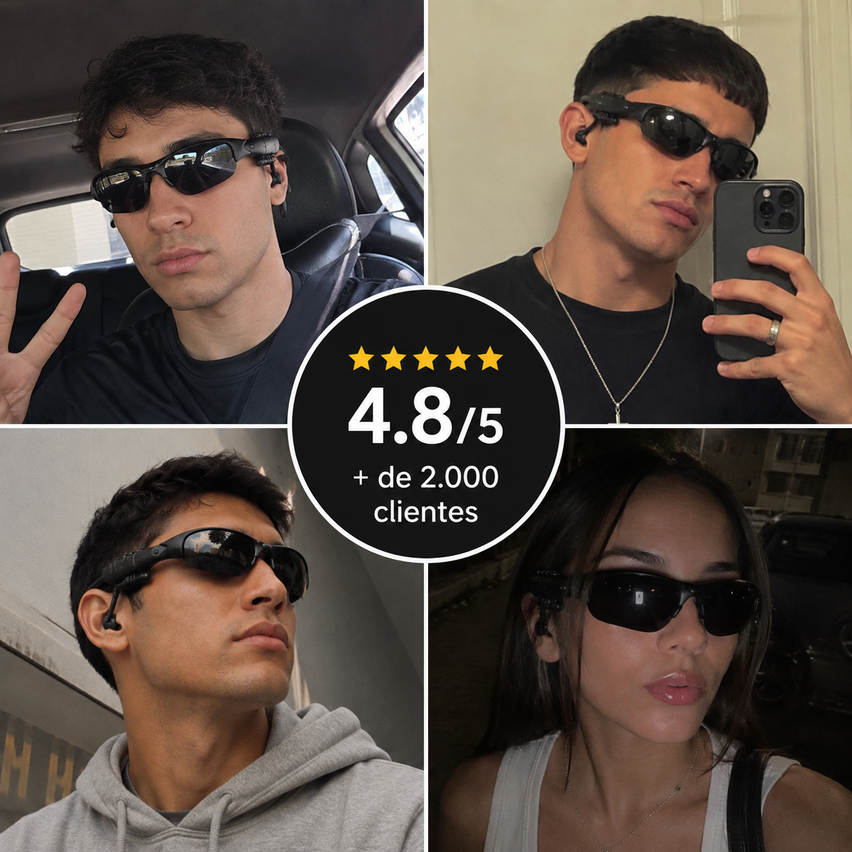 Auvix - Lentes bluetooth con audífonos