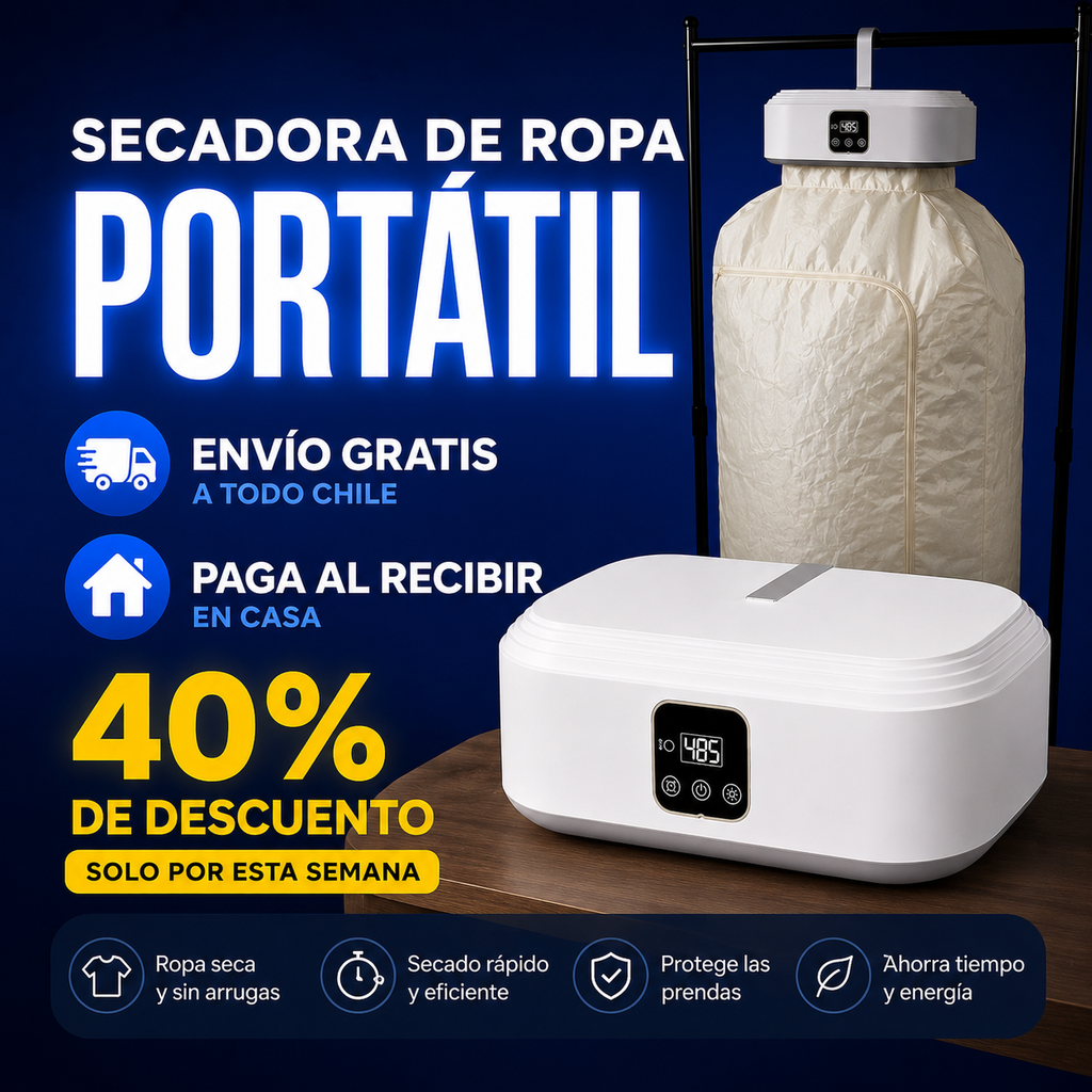 Secadora de ropa portátil
