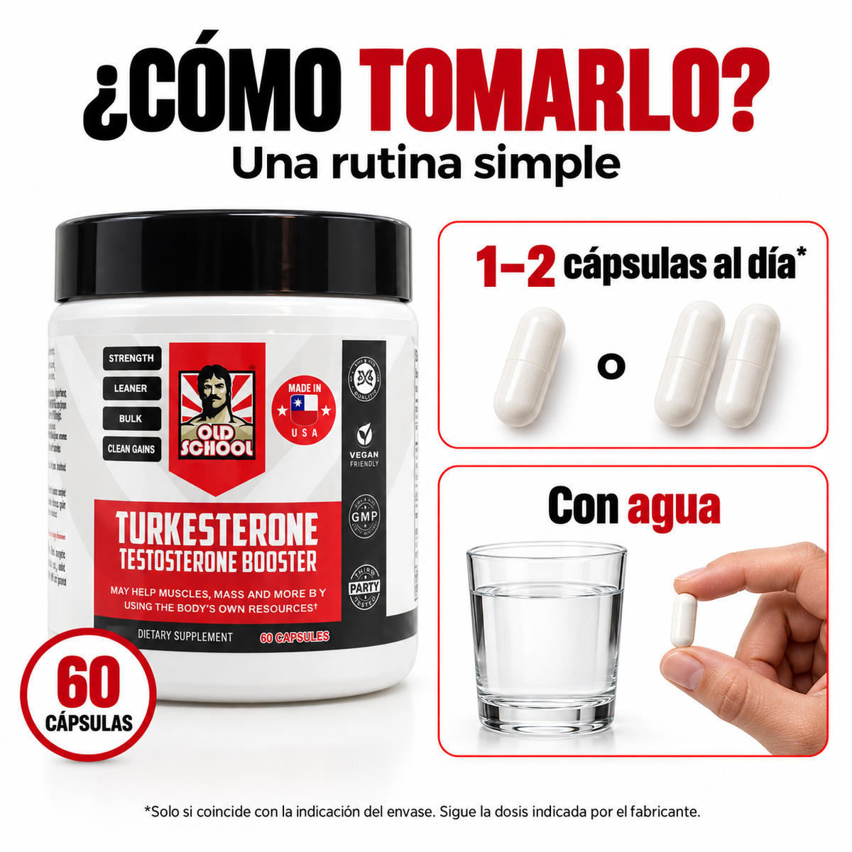 TURKESTERONE 60 CAP - tu constancia todos los dias