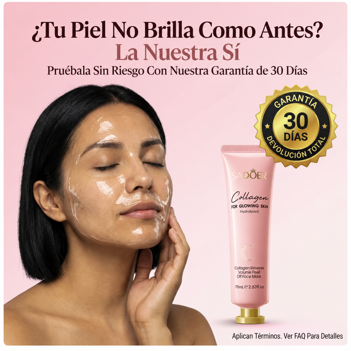 Vuelvete a sentirte Linda - Mascarilla Nocturna Peel Off Colageno