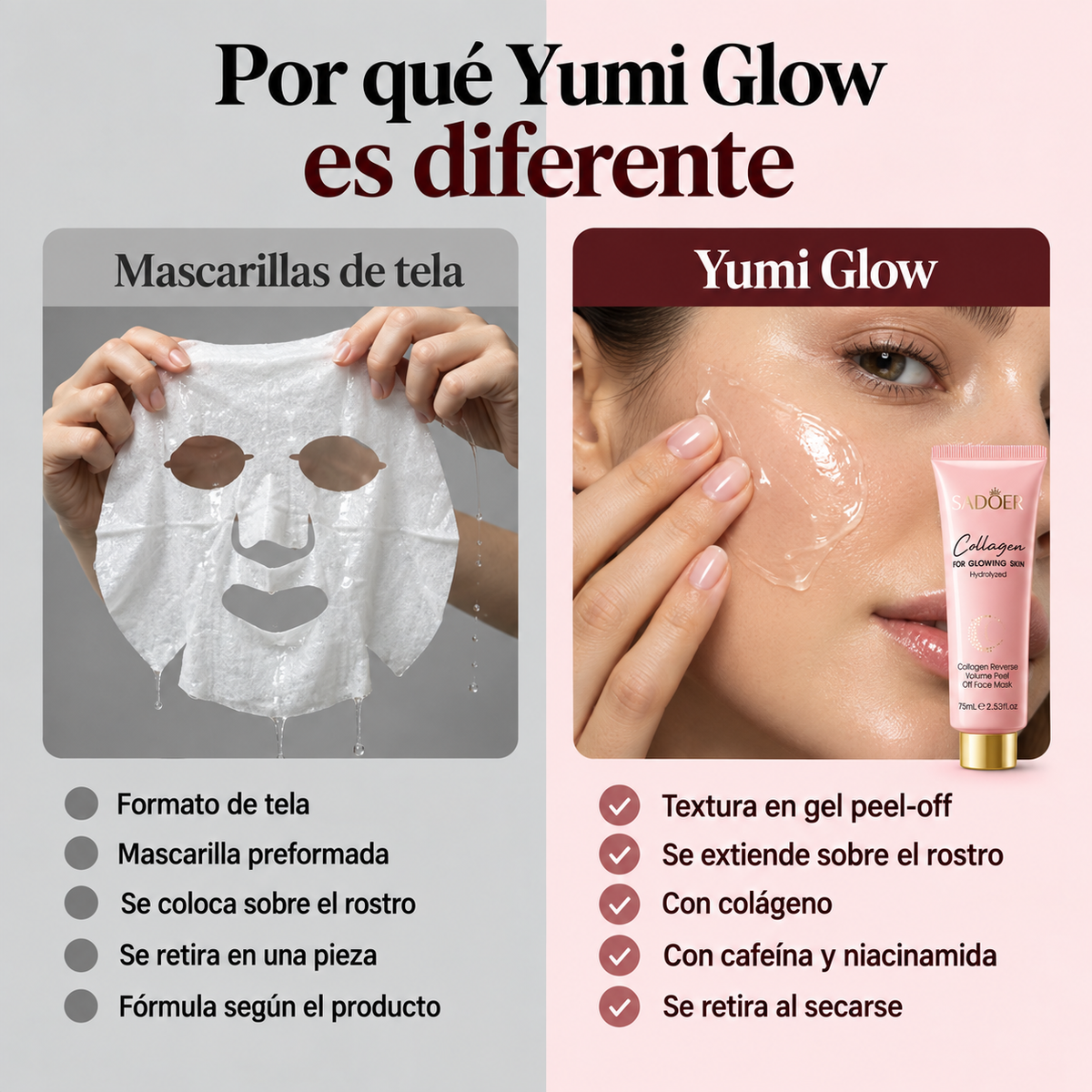 Vuelvete a sentirte Linda - Mascarilla Nocturna Peel Off Colageno