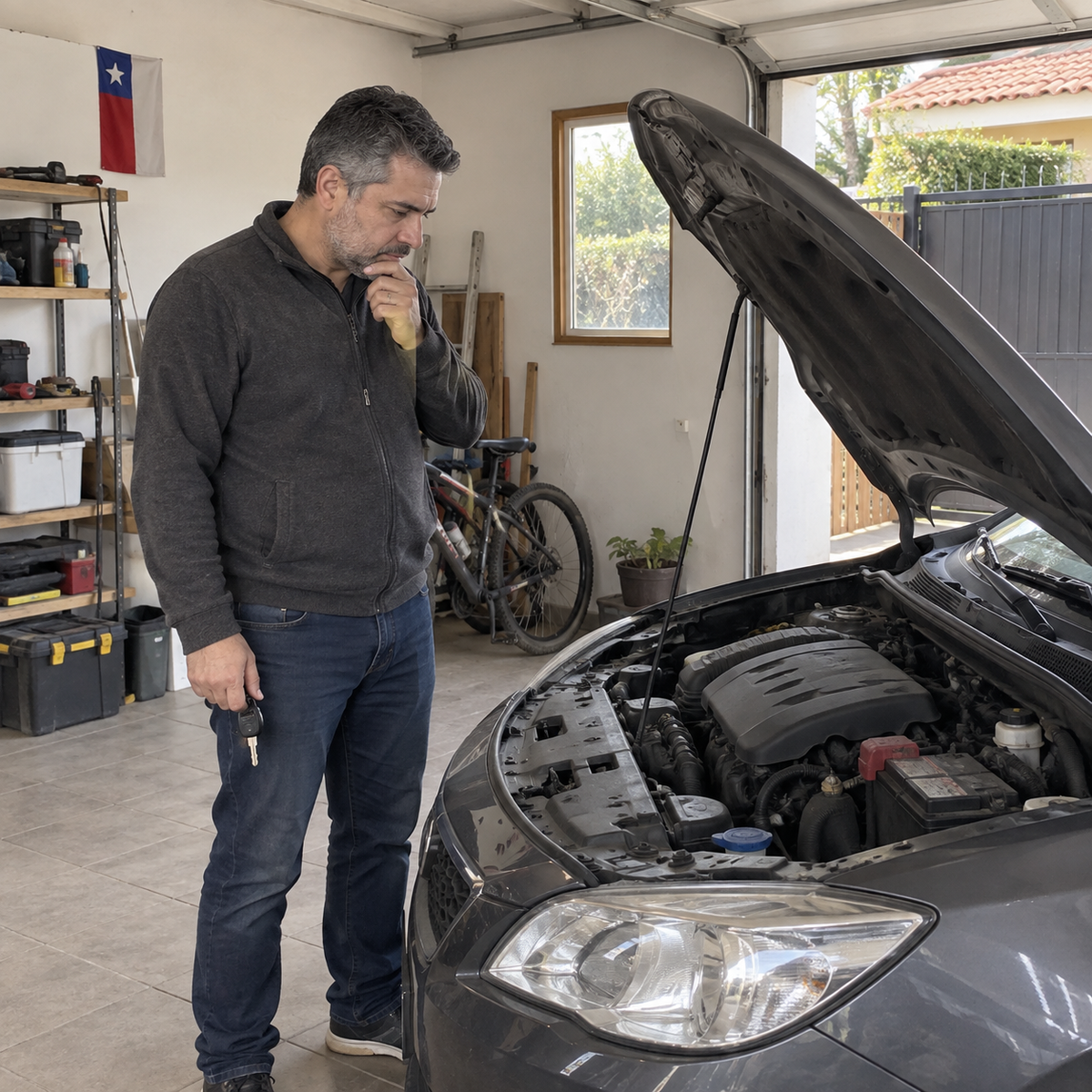 Cargador automático de batería · problema