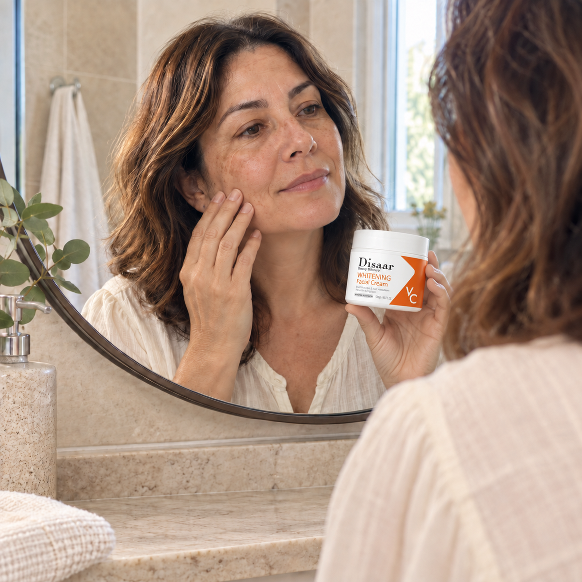Crema facial Disaar vitamina C · resultado deseado