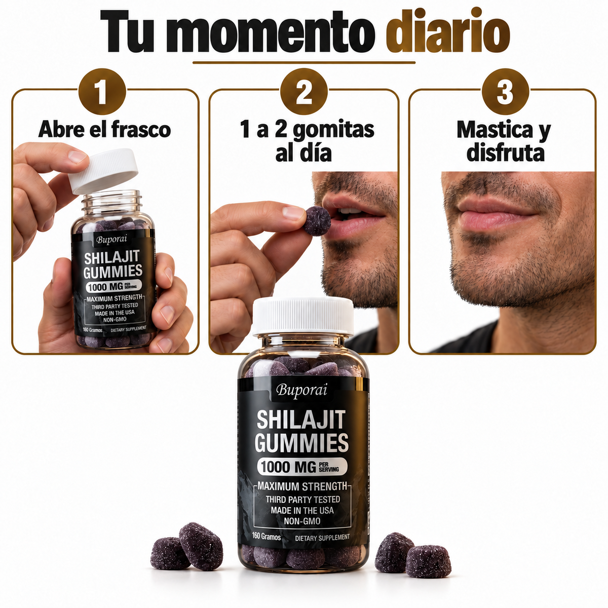 Shilajit Gummies · como-usar