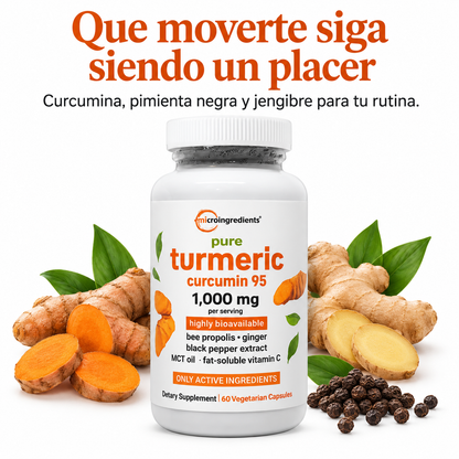 Pure Turmeric Curcumin 95 — portada publicitaria